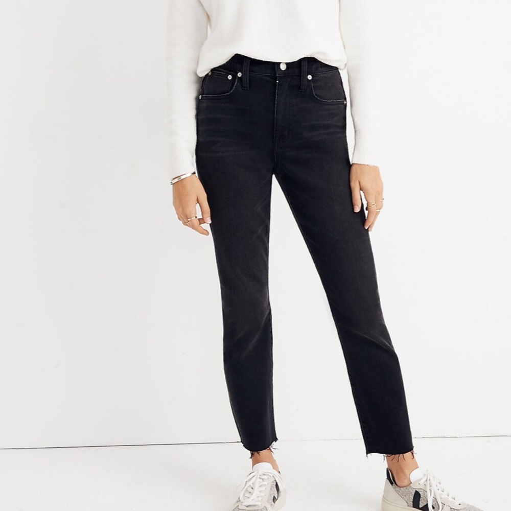 Madewell The High-Rise Slim Boyjean in Lunar Wash 32